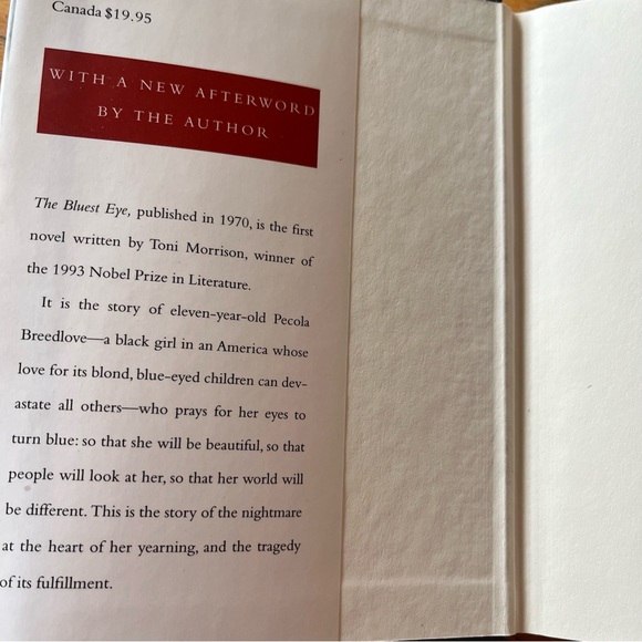 The Bluest Eye Toni Morrison Hardback 2000 - Picture 4 of 4